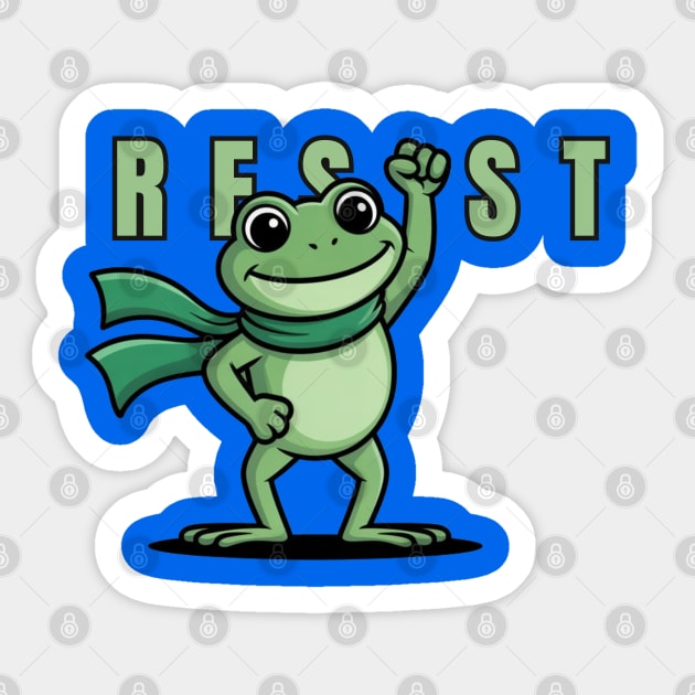 Portland-Frog Sticker by Creatifly Graphic Tees